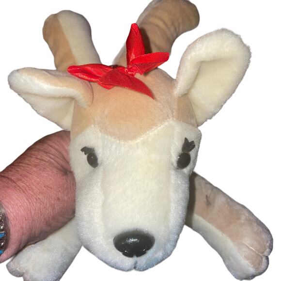 Poochie & Co. Golden Retriever Stuffie child’s bag with red sequins zipper pouch - Picture 4 of 6